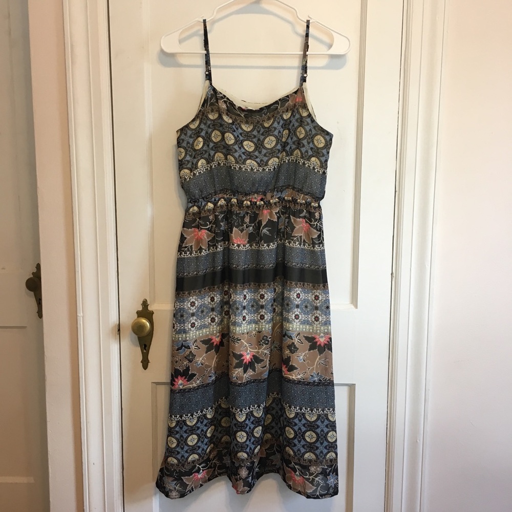Papaya midi dress